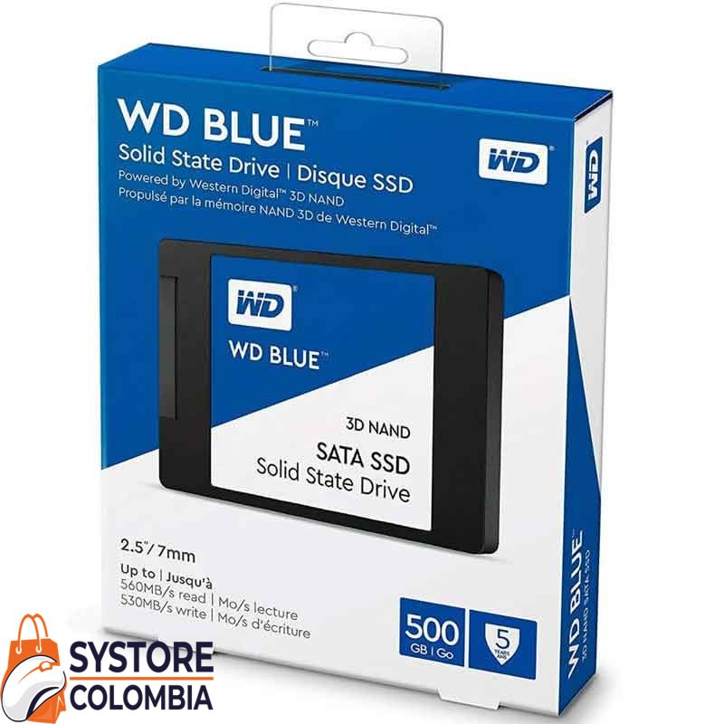 Disco Solido 500gb Western Digital Blue 3D Nand Sata WDS500G2B0A