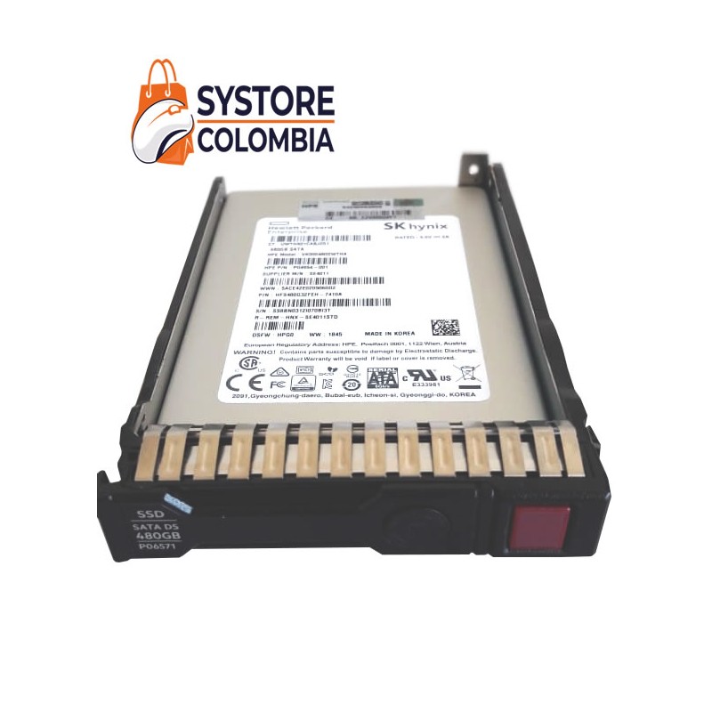 Disco Solido Hp 480gb Enterprice MLC Sata3 RI G10 G11 P19974-B21