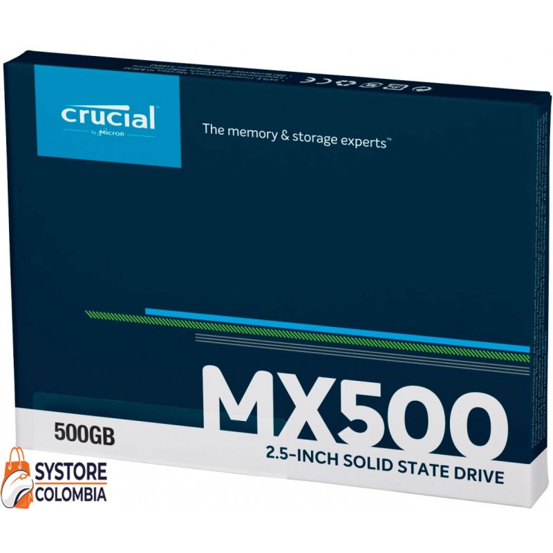 Deportes Relámpago garra Disco Sólido Crucial MX500 500GB SATA3 3D NAND CT500MX500SSD1