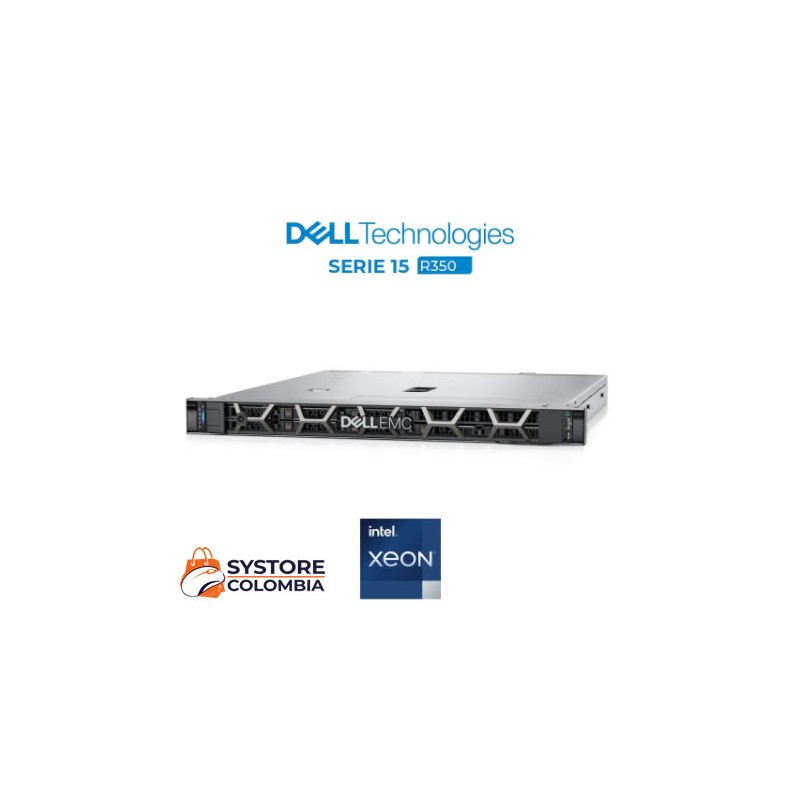 Servidor Rack Dell PowerEdge R350 Xeon E2336 16gb 480GB SSD R350COLQ4V1