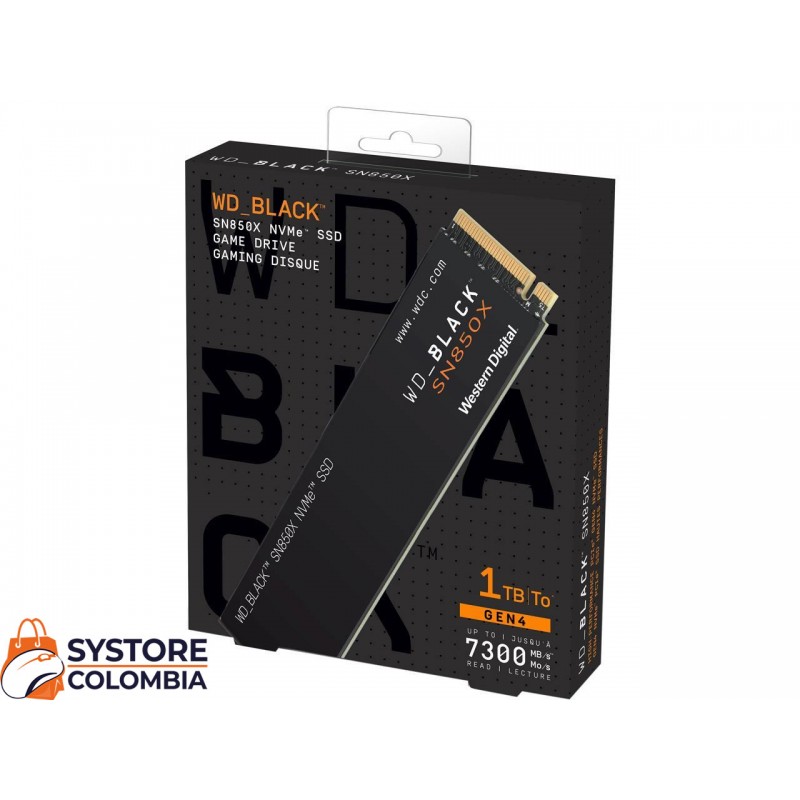 Disco Solido M.2 Western Digital Black SN850X NVMe 1TB PCI-Express 4.0 x4 WDS100T2X0E