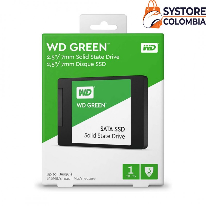 Disco Solido 1tb Western Digital Green Sata3 3D Nand WDS100T3G0A