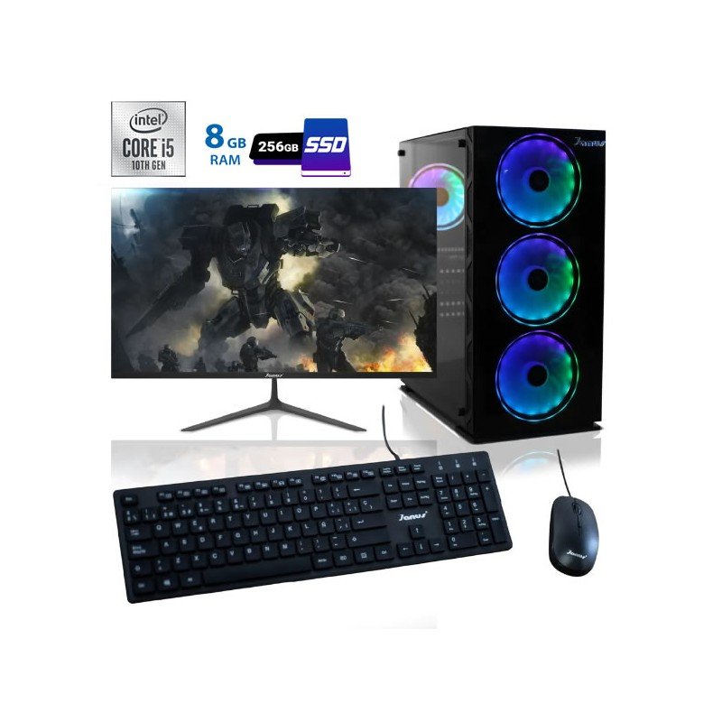 Computador Gamer Intel Core I5 10400 8Gb Ram 256gb ssd Monitor 24" Computador Gamer Intel Core I5 10400 8Gb Ram 256gb ssd Monitor 24"