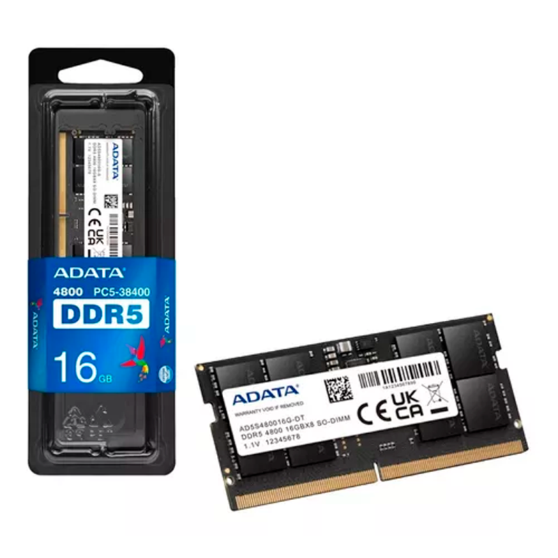 Memoria Ram Ddr5 16gb Adata 4800mhz Portatil AD5S480016G-S