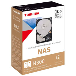Disco Duro Nas 10tb Toshiba N300 7200 rpm HDWG11AXZSTA