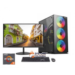 Computador Amd Ryzen 5 4600G Six Core 3.7 Ghz 8Gb Ram 256GB SSD Monitor 22"