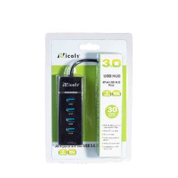 Hub Usb 3.0  x4 Puertos Real