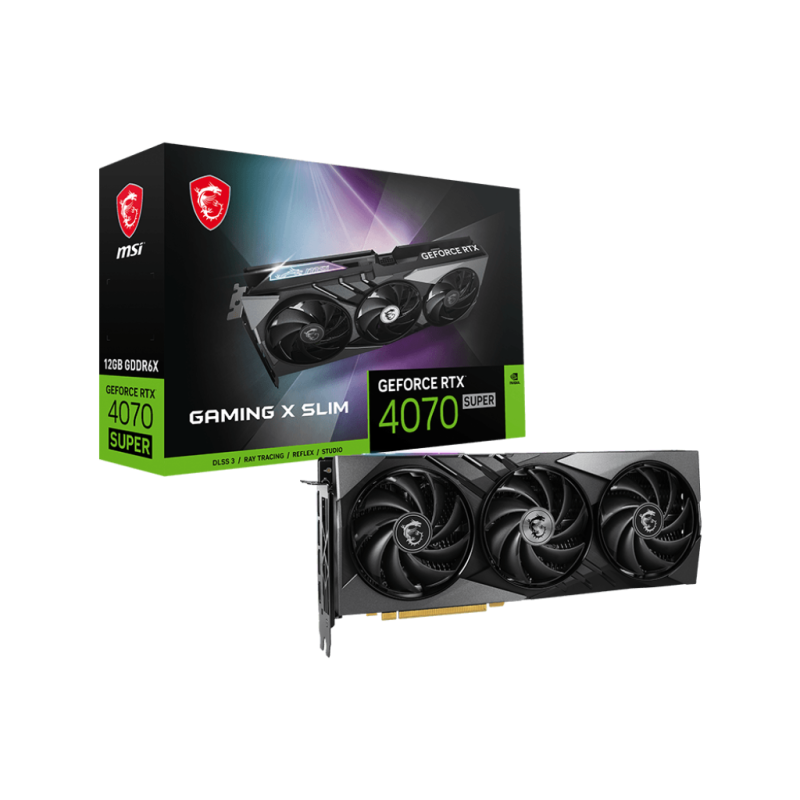 Tarjeta de Video MSI GeForce RTX 4070 SUPER 12G GAMING X SLIM