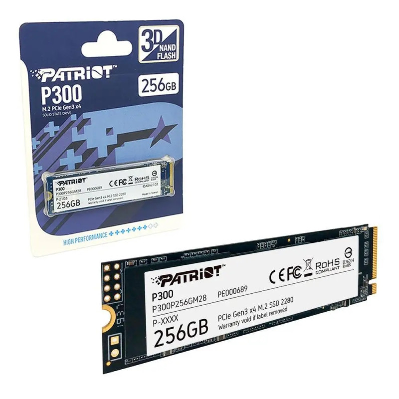 Disco Solido M.2 Nvme 256gb Patriot P300 P300P256GM28