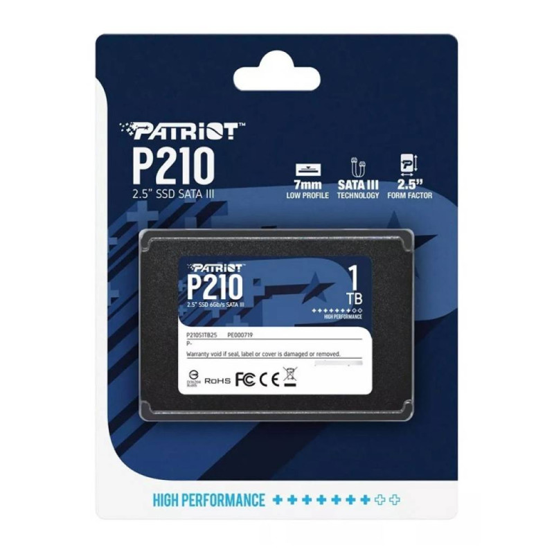 Disco Solido 1TB Sata3 Patriot P210 P210S1TB25