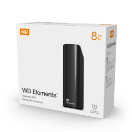 Disco Externo 8Tb Western Digital Elements usb 3.2 WDBWLG0080HBK