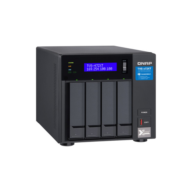 Servidor NAS QNAP TVS-472XT Core i3 0TB 4 Bahías