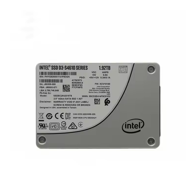 Disco Solido Servidor Intel 1.92tb SSD D3 S4610 Sata 6Gb SSDSC2KG019T801