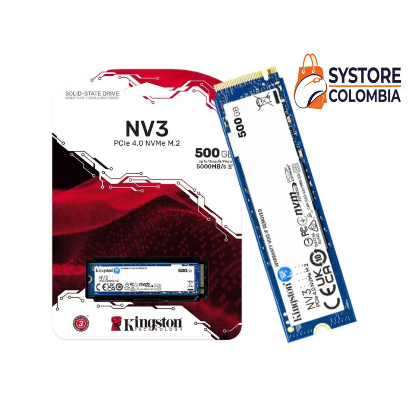 Disco Solido M.2 500gb Kingston NV3 4x4 Nvme SNV3S/500G