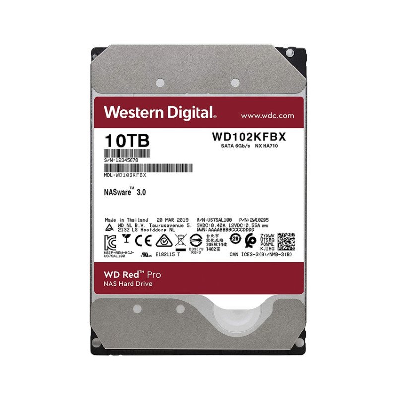 Disco Duro 10tb Nas Western Digital Red Pro 7200 rpm WD102KFBX