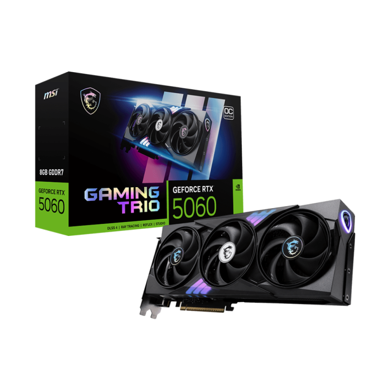 Tarjeta de Video Msi RTX 5060 8G Gaming Trio OC Tarjeta de Video Msi RTX 5060 8G Gaming Trio OC