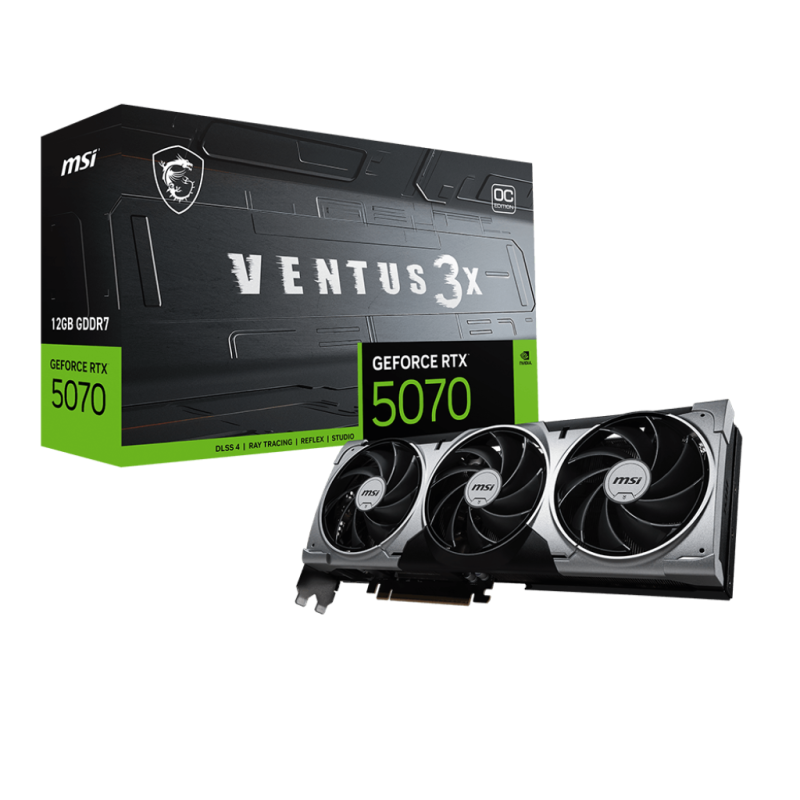 Tarjeta de Video Msi RTX 5070 12Gb Ventus 3X OC Tarjeta de Video Msi RTX 5070 12Gb Ventus 3X OC
