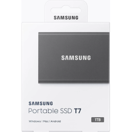 Disco Externo Sólido Samsung 1TB T7 USB 3.2 Gen 2-C USB-A MU-PC1T0T/AM