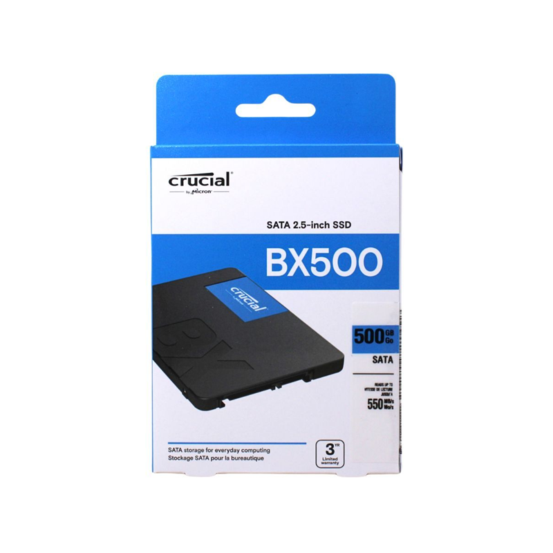 Disco Sólido 500Gb Crucial Bx500 Sata3 3d Nand CT500BX500SSD1