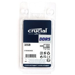 Memoria Ram Ddr5 32gb Crucial 5600mhz Portatil CT32G56C46S5