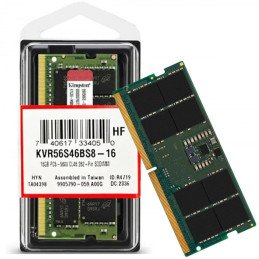Memoria Ram Ddr5 16gb Para portatil 5600mhz Kingston KVR56S46BS8-16