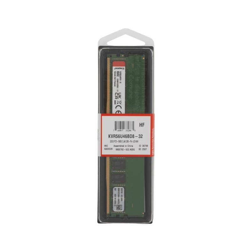 Memoria Ram Ddr5 32gb Kingston 5600mhz PC KVR56U46BD8-32