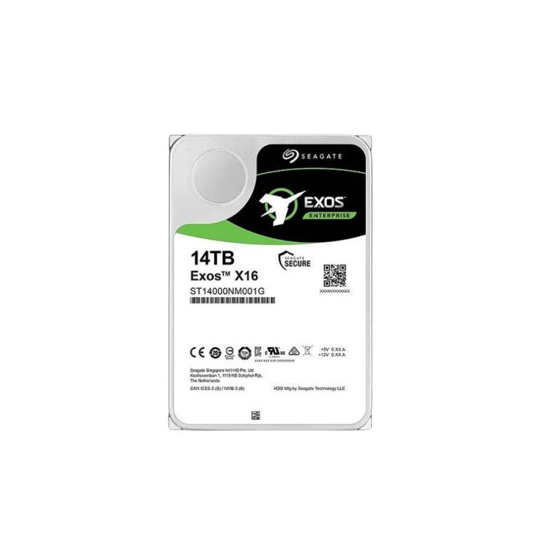 Disco Duro Servidor Sata 14tb Seagate Exos X16 7200 RPM 256MB ST14000NM001G Disco Duro Servidor Sata 14tb Seagate Exos X16 7200 RPM 256MB ST14000NM001G