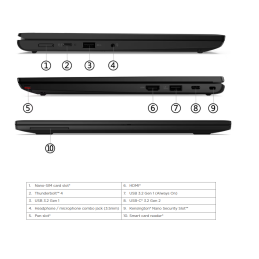 Portátil Lenovo Thinkpad L13 G4 Intel Core i5 1345U 16gb 256gb Ssd 13" Touch W11P 21FKS1YK0B