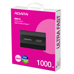 Disco Externo Solido Adata SD810 1TB Tipo C SD810-1000G-CBK