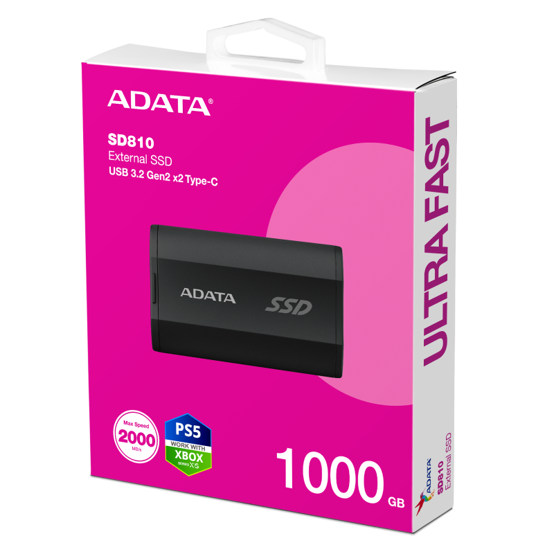 Disco Externo Solido Adata SD810 1TB Tipo C SD810-1000G-CBK Disco Externo Solido Adata SD810 1TB Tipo C SD810-1000G-CBK