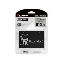 Disco Solido Kingston 512Gb KC600 Nand TLC 3D SKC600/512G