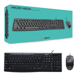 Combo Logitech Teclado y Mouse Usb MK200 920-002716 Combo Logitech Teclado y Mouse Usb MK200 920-002716
