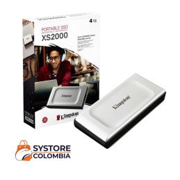 Disco Solido Externo 4TB Kingston XS2000 Tipo C 2000mb/s SXS2000/4000G Systore Colombia