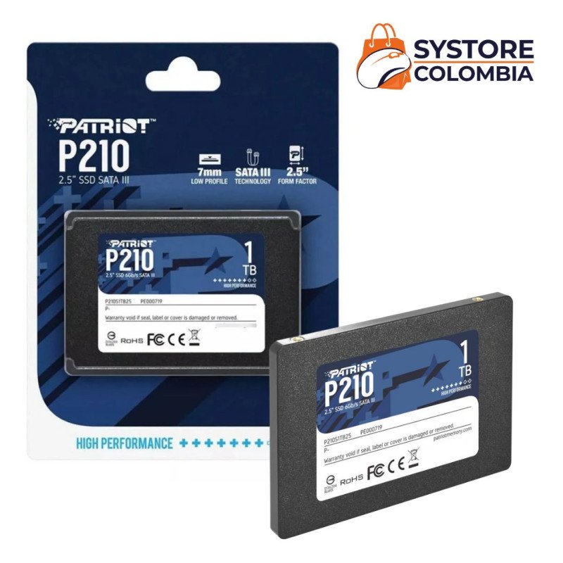 Disco Solido 1TB Sata 3 Patriot P220 2.5" P220S1TB25