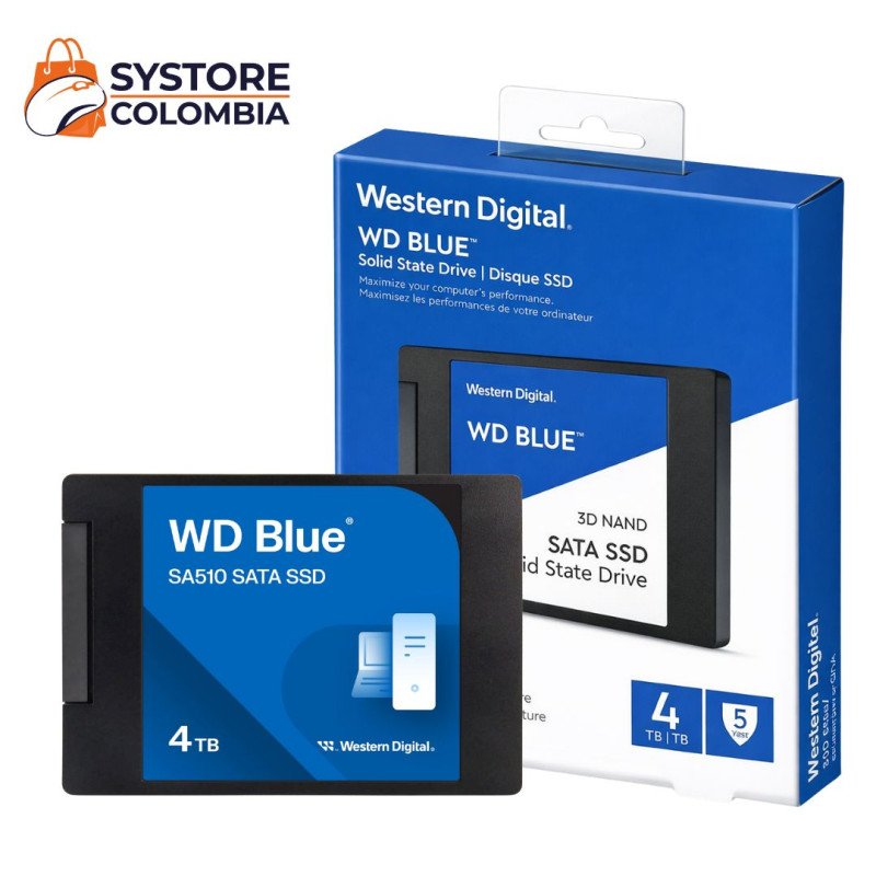 Disco Solido 4TB Western Digital Blue SA510 3D Nand Sata WDS400T3B0A