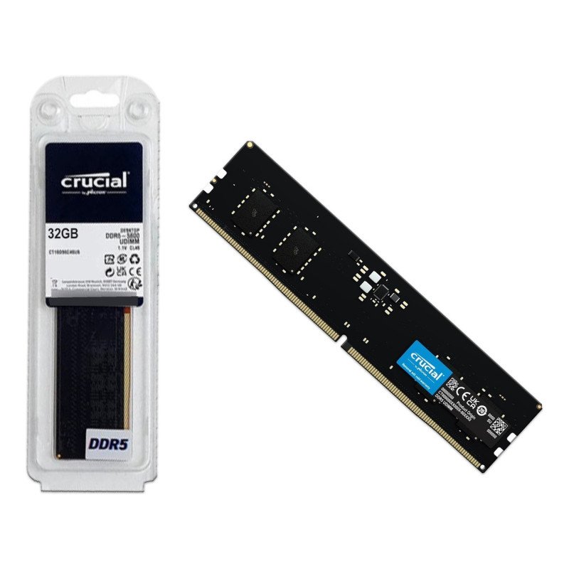 Memoria Ram Ddr5 16gb Crucial 5600mhz PC CT16G56C46U5