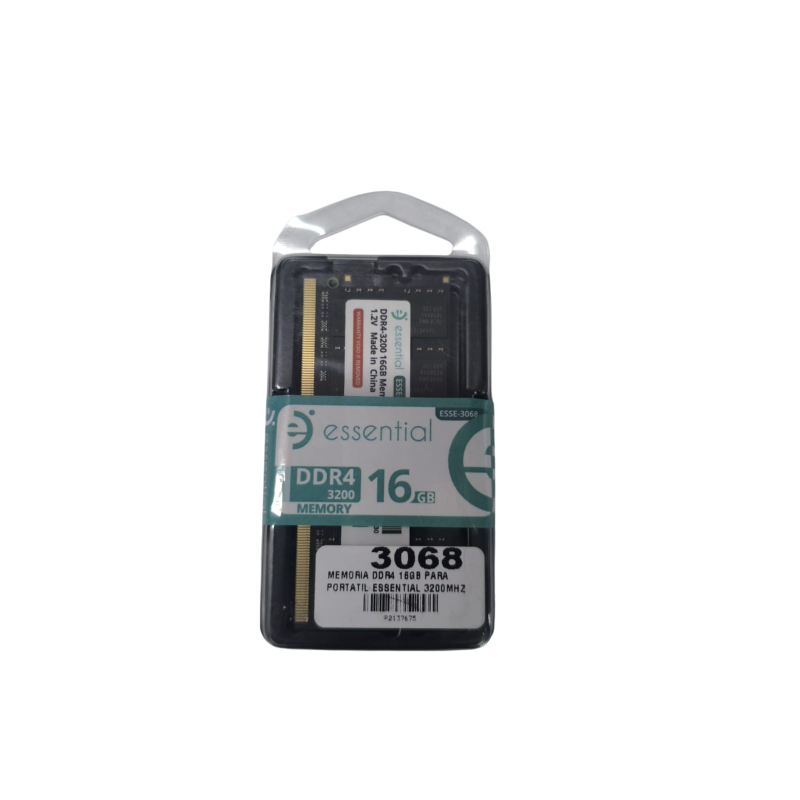 Memoria Ram Ddr4 8gb Essential 3200mhz Portatil ESSE-3070