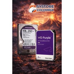 Disco Duro 6TB para DVR Western Digital Purple 3.5" SATA 3 6G WD63PURZ Systore Colombia
