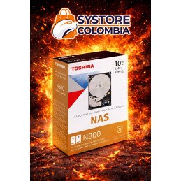 Disco Duro Nas 10tb Toshiba N300 7200 rpm HDWG11AXZSTA