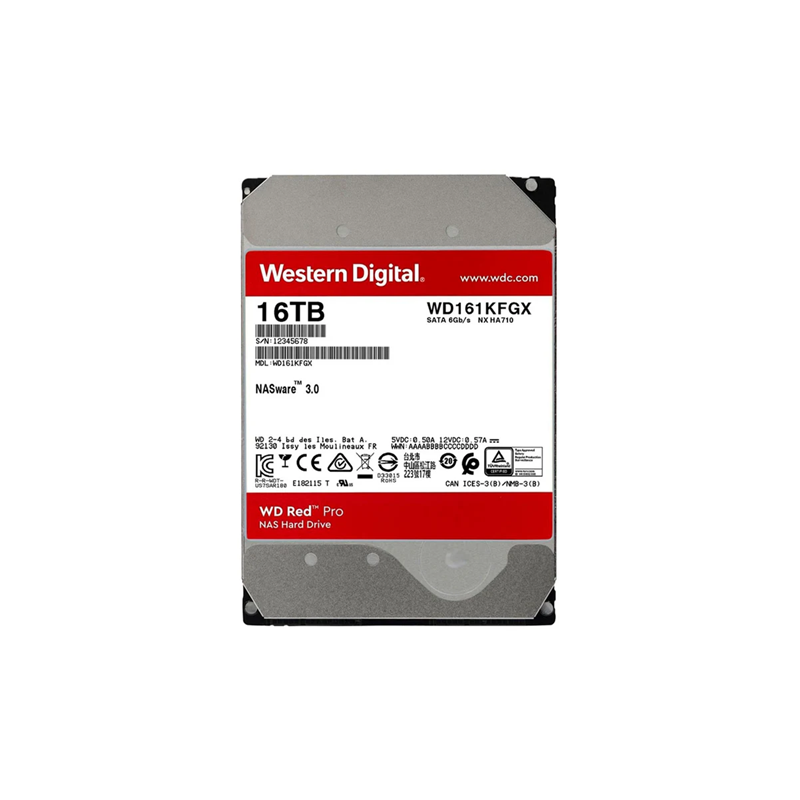 Disco Duro 16TB Nas Western Digital Red Pro Sata3 7200rpm WD161KFGX Systore colombia