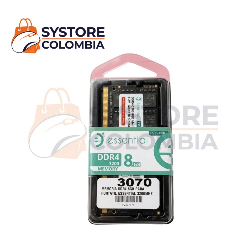 Memoria Ram Ddr4 8gb Essential 3200mhz Portatil ESSE-3070