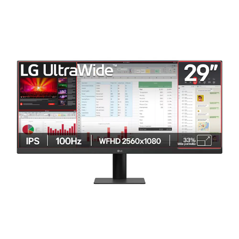 Monitor LG 29" UltraWide FHD IPS UWFHD 100Hz 5ms 29U511A-B