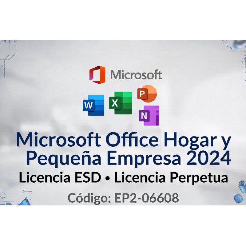 Licencia de Microsoft Office Hogar y Pequeña Empresa 2024 Esd  EP2-06608