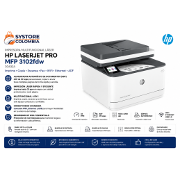 Impresora Multifuncional Laser HP ADF Wifi Ethernet 3G632A