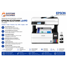 Impresora Multifuncional Epson Ecotank L6490 Adf Wifi Duplex C11CJ88301