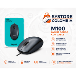 Mouse negro Logitech Optico M100 910-001601