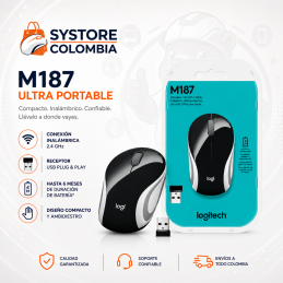 Mouse Negro Logitech M187 Inalámbrico 910-005459