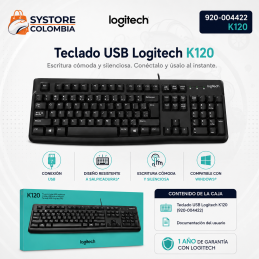 Teclado Logitech Usb K120 920-004422