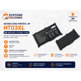 Batería para Portátil HP Genérica HT03XL 3630 mAh/41.9 Wh 11.55V