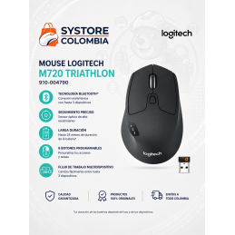 Mouse  Logitech Bluetooth M720 Triathlon 910-004790